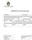 Autorización del vendedor